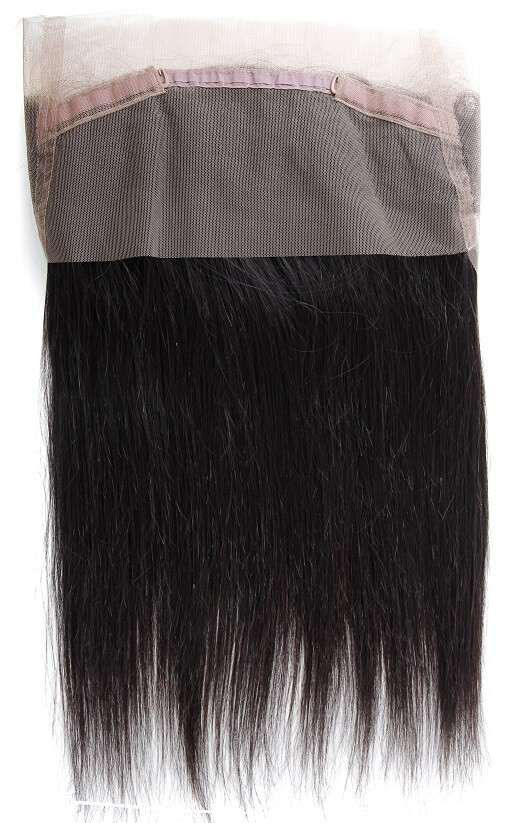 Natural Straight 360 Lace Frontal Inside